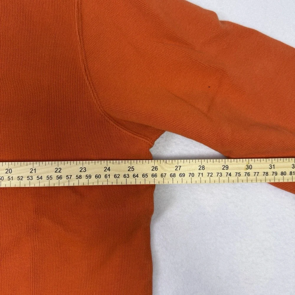 Polo Ralph‎ Lauren Quarter Zip Pullover Sweater Orange Ribbed Cotton Men's XL
